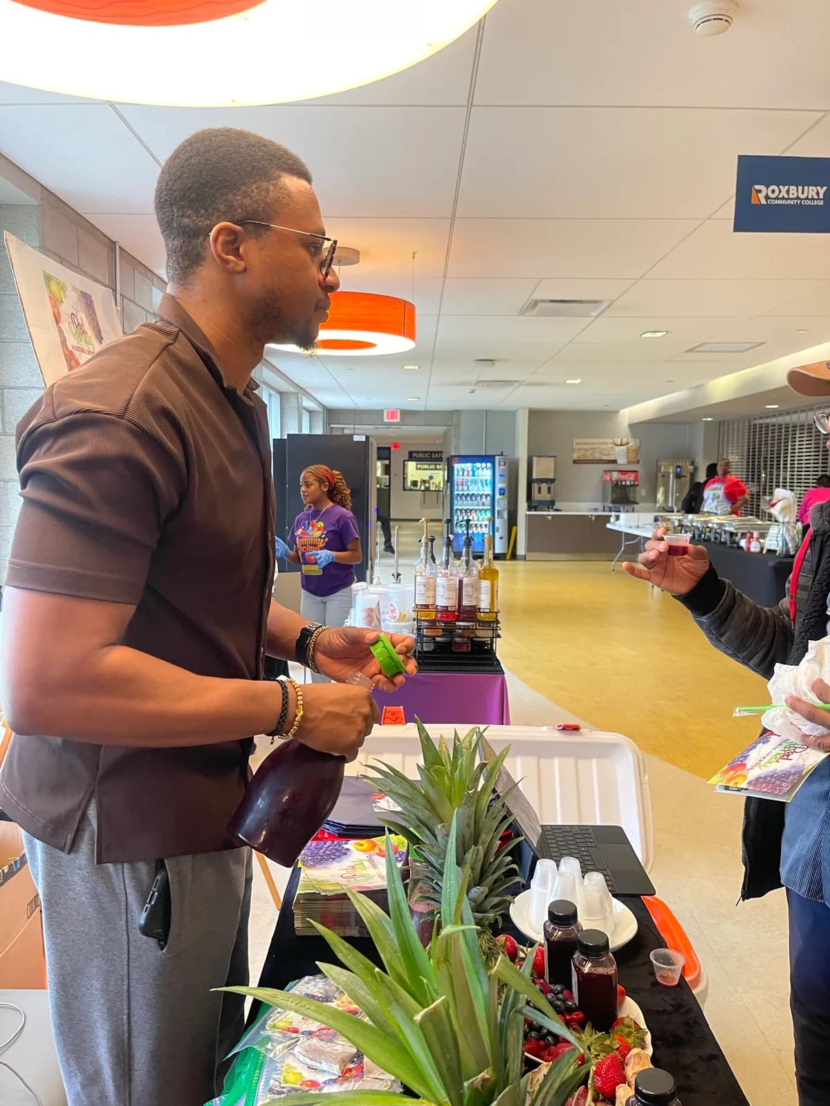 Chidozie Elvis Okafor working a Red Remedy tasting event